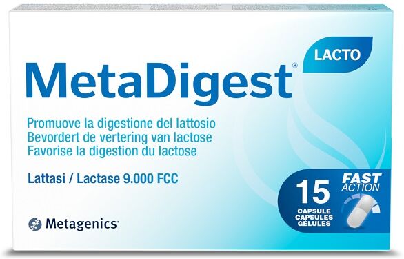 METAGENICS BELGIUM bvba METADIGEST LACTO 15 Cps