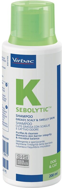 VIRBAC Srl SEBOLYTIC SH 200ML