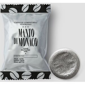 Manto di Monaco 100 Capsule compatibili Nespresso CREMOSO (Bianca)