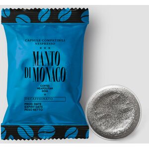 Manto di Monaco 100 Capsule compatibili Nespresso DECAFFEINATO (Blu)