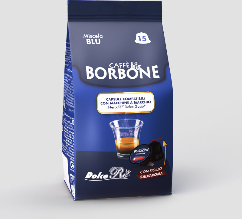 Caffè Borbone 90 Capsule compatibili Nescafè Dolce Gusto BLU