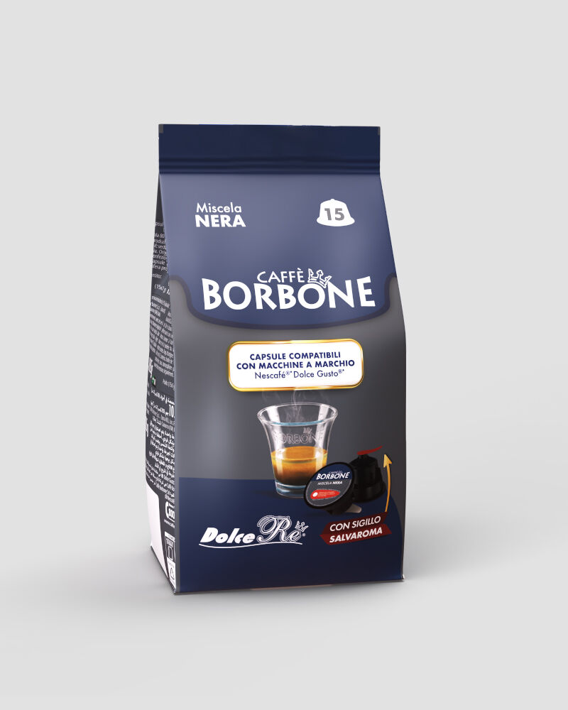 Caffè Borbone 90 Capsule compatibili Nescafè Dolce Gusto NERO