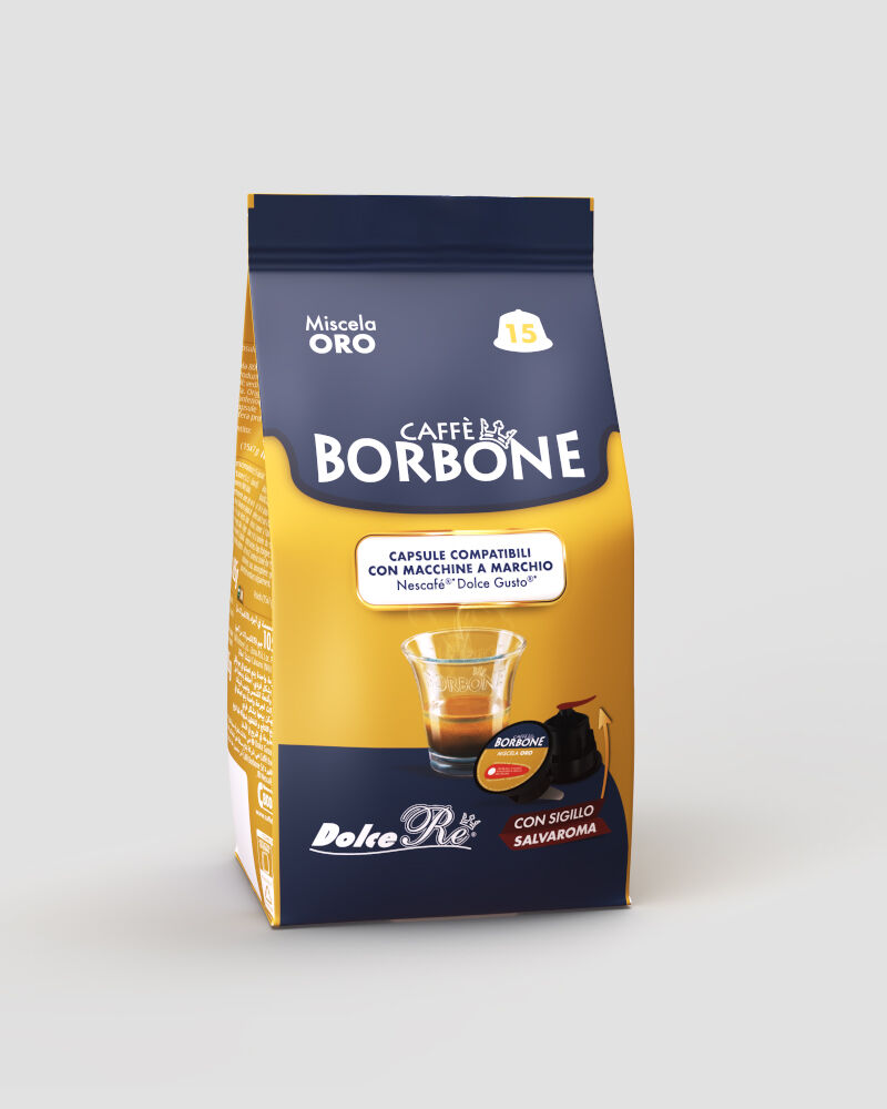 Caffè Borbone 90 Capsule compatibili Nescafè Dolce Gusto ORO