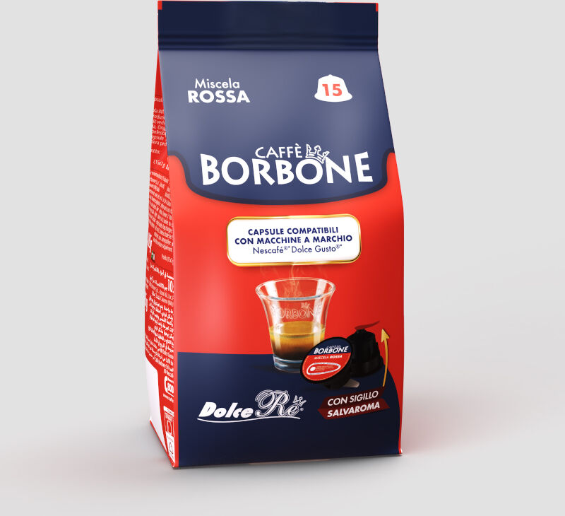 Caffè Borbone 90 Capsule compatibili Nescafè Dolce Gusto ROSSA