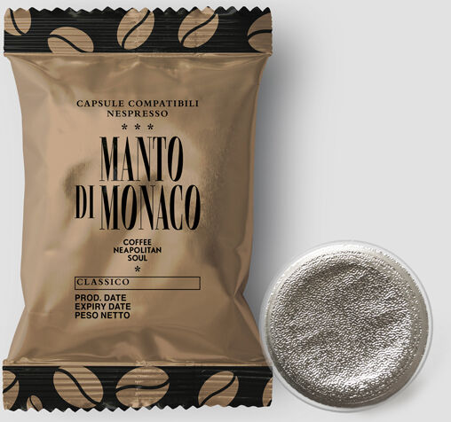 Manto di Monaco 100 Capsule compatibili Nespresso CLASSICO (Bronzo)