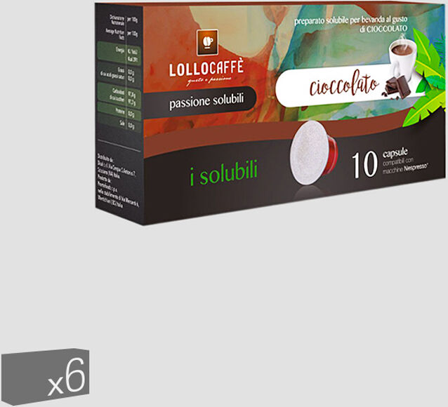 Nespresso 60 Capsule Cioccolato compatibili Nespresso Lollo Caffè