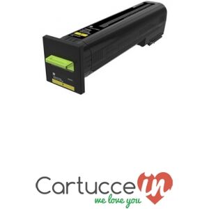 CartucceIn Cartuccia toner giallo Compatibile Lexmark per Stampante LEXMARK XS796DTE