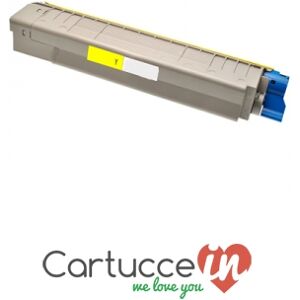 CartucceIn Cartuccia toner giallo Compatibile Oki per Stampante OKI C821N