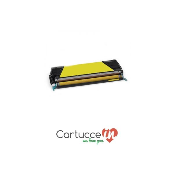 cartuccein cartuccia toner giallo compatibile lexmark per stampante lexmark x736n