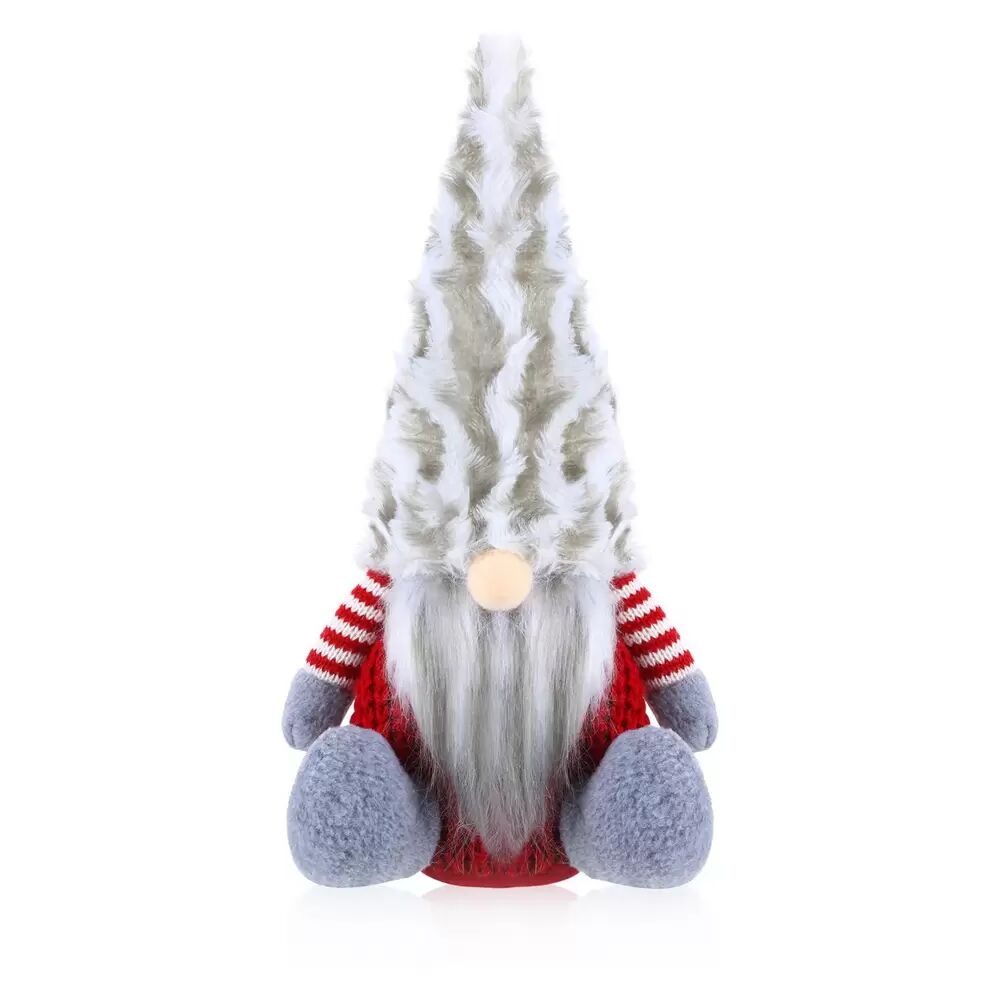 Gnomo di Natale 22cm di colore Rosso e Bianco Wisdom