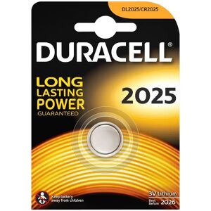 Batteria bottone Duracell 3V CR2025 Litio confezione da 2 pile