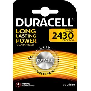 Batteria bottone Duracell 3V CR2430 Litio confezione da 1 pila