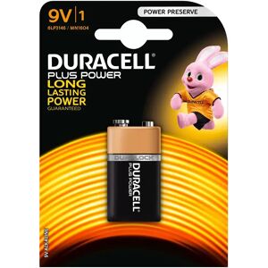 Batteria Duracell 9V Plus Power Alcalina confezione da 1 pila