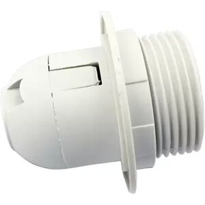 Portalampada E27 Bianco 250V in Plastica con anello Aigostar