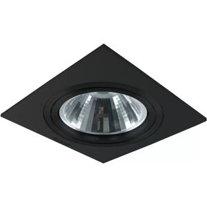 Portafaretto orientabile AR111 da incasso 182x182mm Nero Quadrato 1 posto Novaline