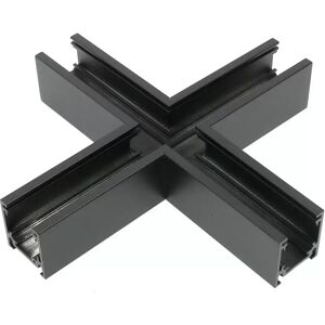 Connettore a X orizzontale per binario magnetico 16mm nero M LEDME