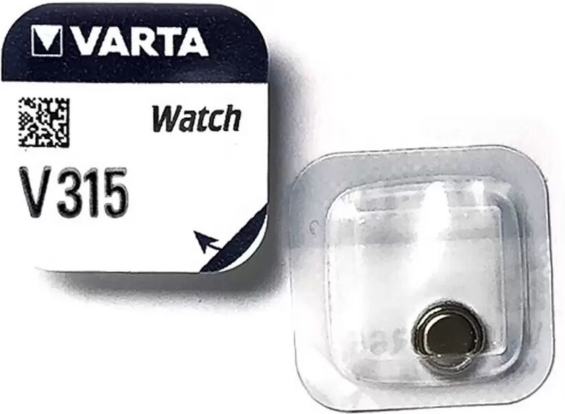 Batteria bottone Varta 1,55V V315 Ossido d&#8217;Argento confezione da 1 pila