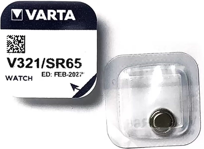 Batteria bottone Varta 1,55V V321 Ossido d&#8217;Argento confezione da 1 pila