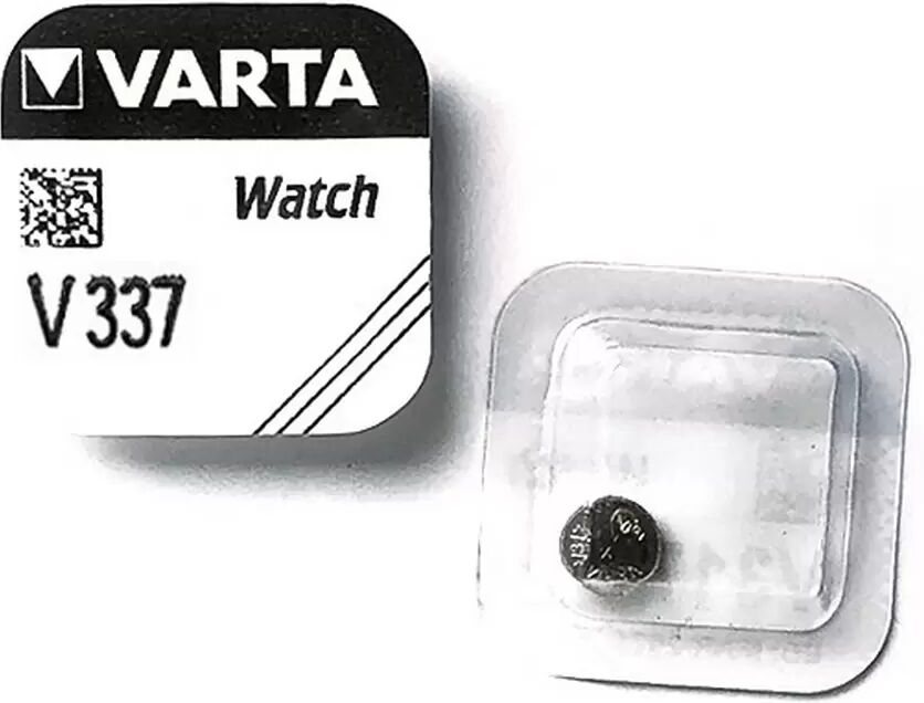 Batteria bottone Varta 1,55V V337 Ossido d&#8217;Argento confezione da 1 pila