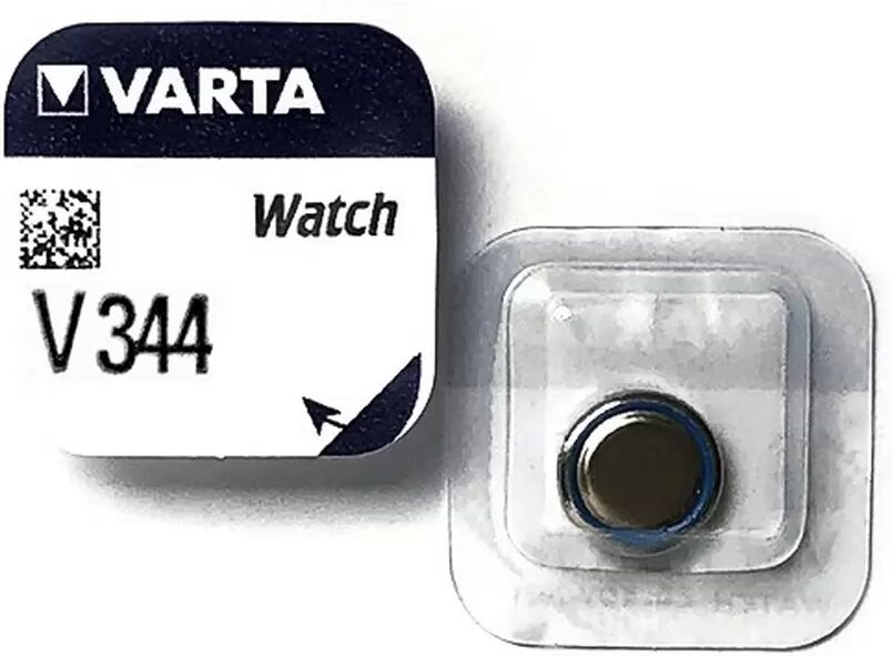 Batteria bottone Varta 1,55V V344 Ossido d&#8217;Argento confezione da 1 pila