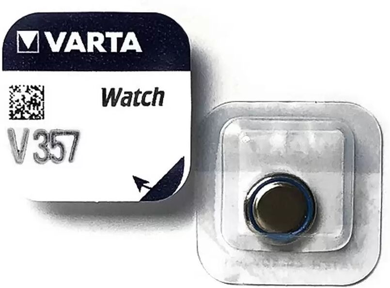 Batteria bottone Varta 1,55V V357 Ossido d&#8217;Argento confezione da 1 pila