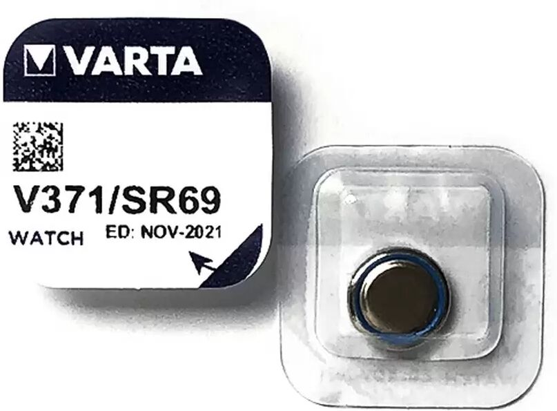 Batteria bottone Varta 1,55V V371 Ossido d&#8217;Argento confezione da 1 pila