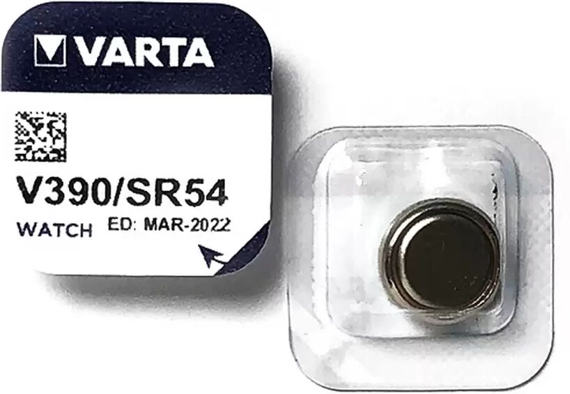 Batteria bottone Varta 1,55V V390 Ossido d&#8217;Argento confezione da 1 pila