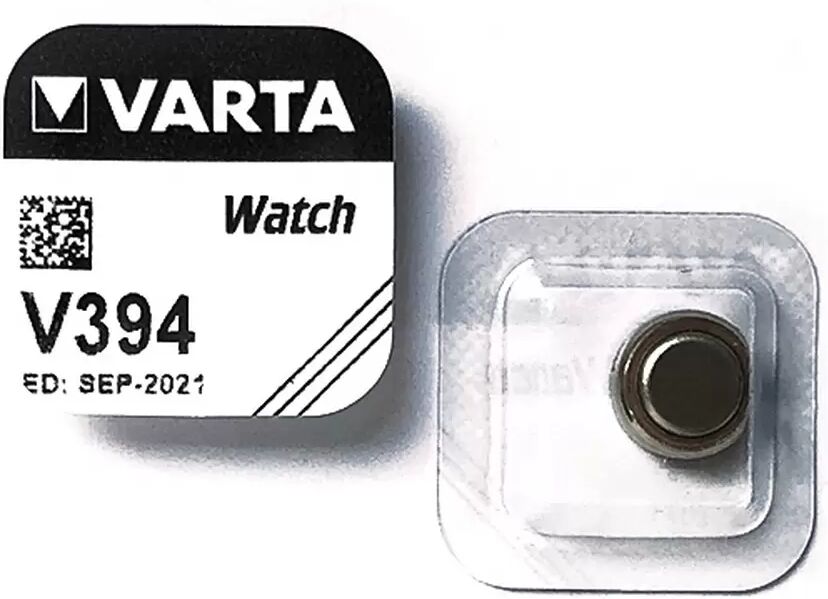 Batteria bottone Varta 1,55V V394 Ossido d&#8217;Argento confezione da 1 pila