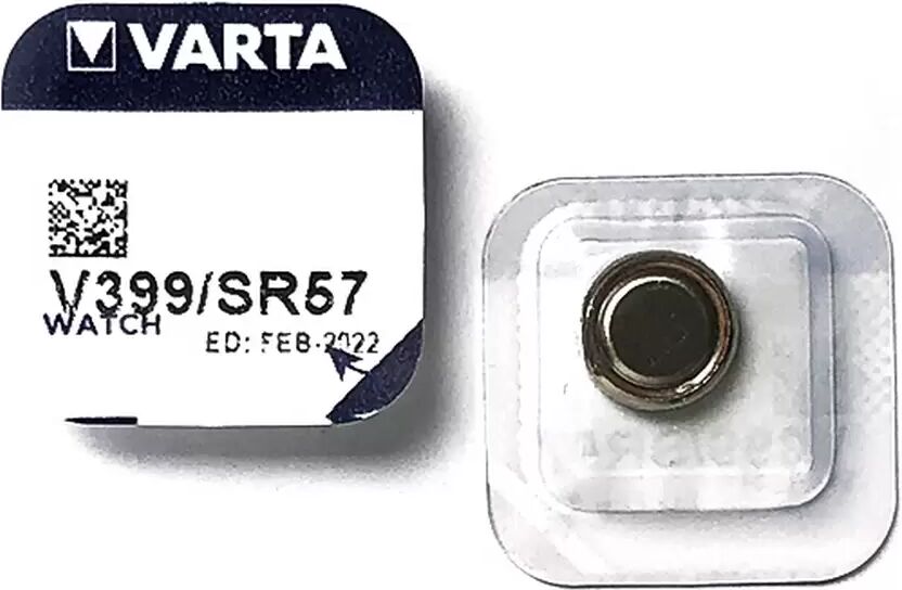 Batteria bottone Varta 1,55V V399 Ossido d&#8217;Argento confezione da 1 pila