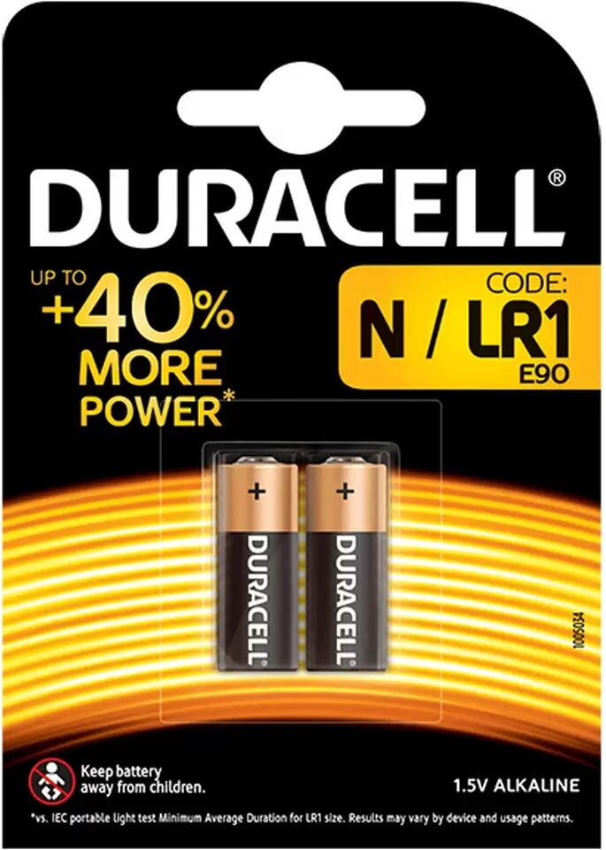 Batteria Duracell 1,5V N / LR1 Litio confezione da 2 pile