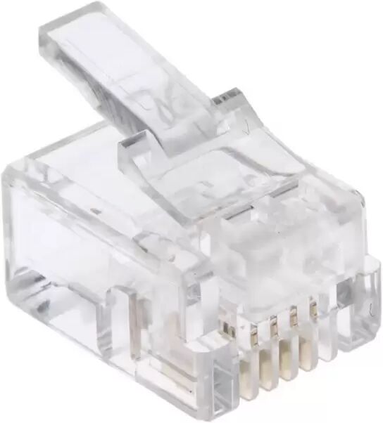 Connettore Telefonico Plug RJ11 Confezione 8pz Aigostar