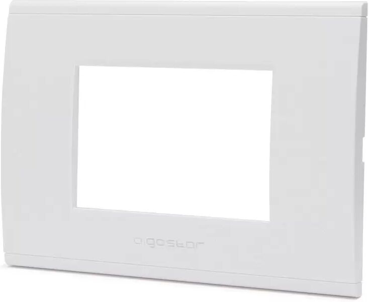 Aigostar Placca 3 moduli 503 in plastica bianca compatibile anche con BTicino Livinglight