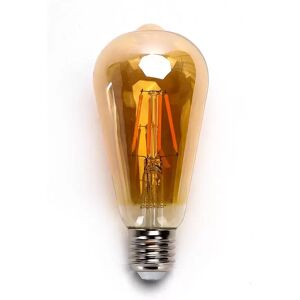 Lampadina Led Vintage a Filamento E27 ST64 4W Bianco caldo 2200K Aigostar