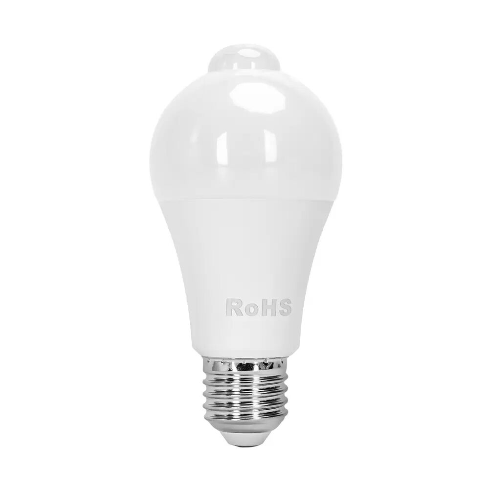 Lampadina Led E27 A60 a bulbo 6W Bianco freddo 6500K con sensore di movimento Aigostar