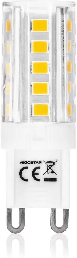 Lampadina Led G9 a Capsula 3,5W SMD trasparente Bianco caldo 3000K Aigostar