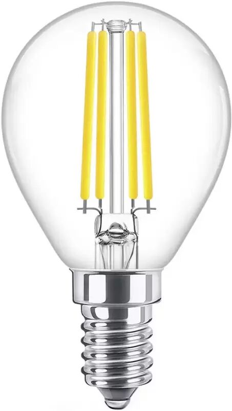 Lampadina Led a Filamento E14 G45 a sfera 6W Classe C alta efficienza Bianco neutro 4000K Novaline