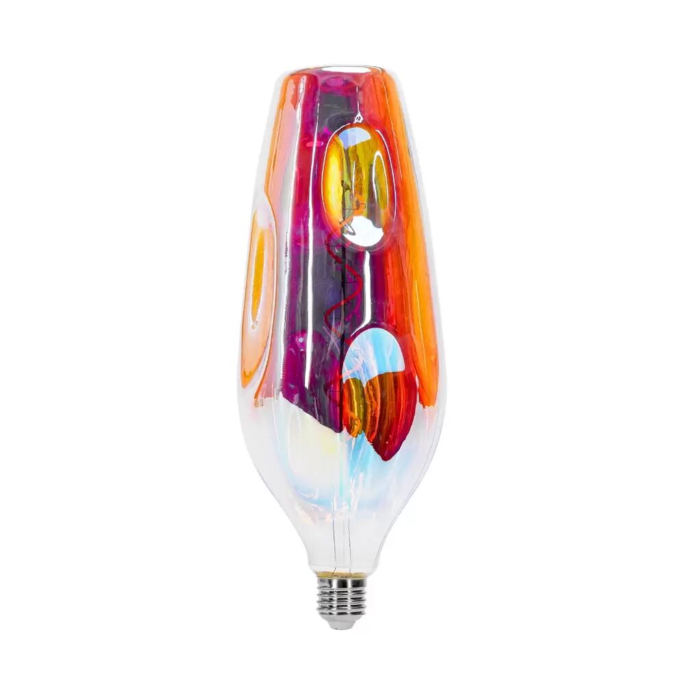 Lampadina Led Bottle Rainbow a Filamento E27 CR110 a Bottiglia 4W decorativa Bianco caldo 1800K Aigostar