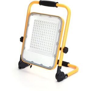 Faro Led da lavoro portatile 100W Nero e giallo Alimentazione a batteria IP65 Bianco freddo 6500K Dimmerabile Aigostar