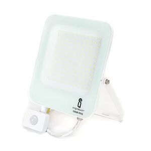 Faro proiettore Led 100W Bianco da esterno IP65 Bianco freddo 6500K con sensore crepuscolare e di movimento Aigostar