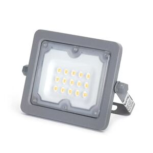 Faro proiettore Led 10W Grigio da esterno IP65 Bianco neutro 4000K Aigostar