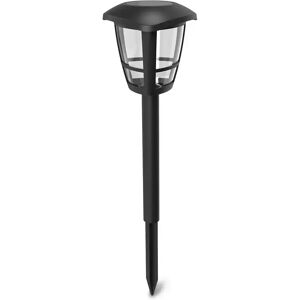 Lampioncino segnapassi Led Throll 0,06W Nero con pannello solare IP44 Bianco freddo 6500K con sensore crepuscolare Aigostar