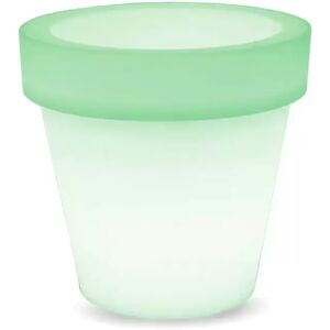 Vaso Led luminoso decorativo da giardino 1W RGBW 35,5×32,5 cm IP54 a batteria 1 lampada V-TAC