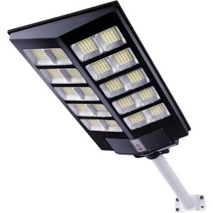 Lampione stradale Led 300W Nero con pannello solare IP66 Bianco freddo 6500K con sensore crepuscolare e di movimento Wisdom