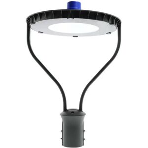 Lampione stradale Led 50W Nero IP65 Bianco neutro 4500K con sensore crepuscolare M LEDME