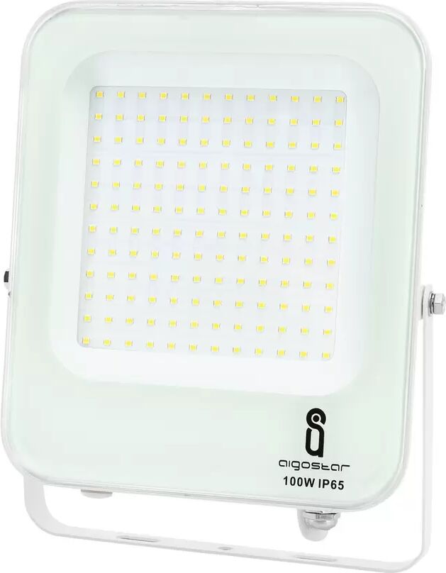 faro proiettore led 100w bianco da esterno ip65 bianco neutro 4000k aigostar