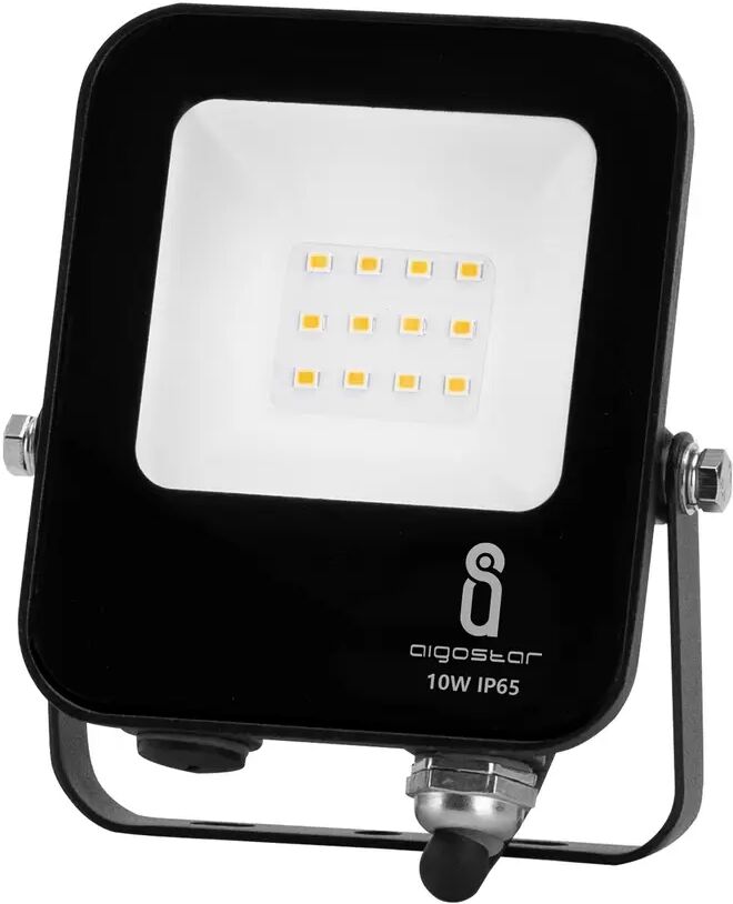 faro proiettore led 10w nero da esterno ip65 bianco neutro 4000k aigostar