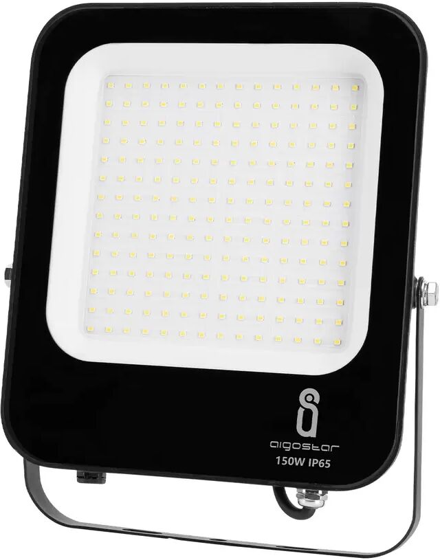 faro proiettore led 150w nero da esterno ip65 bianco freddo 6500k aigostar