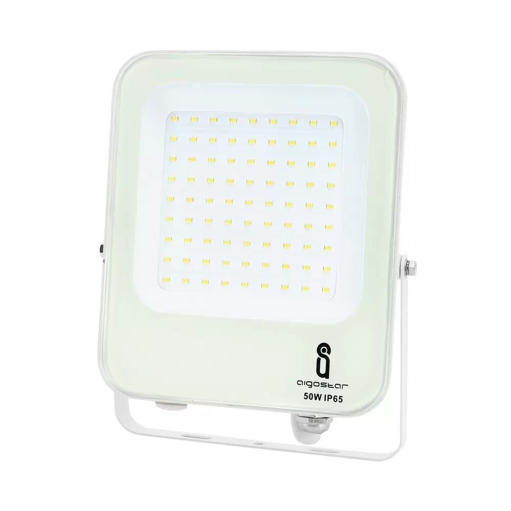 faro proiettore led 50w bianco da esterno ip65 bianco neutro 4000k aigostar