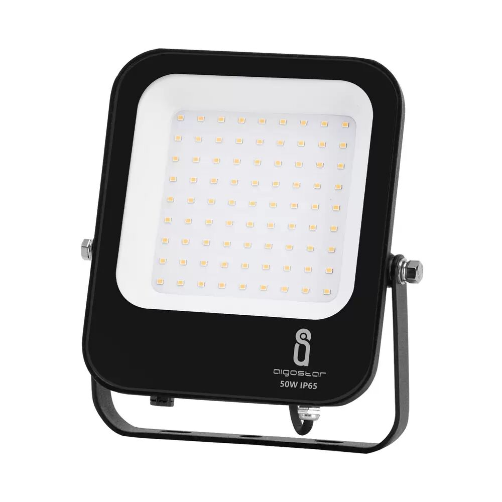 faro proiettore led 50w nero da esterno ip65 bianco neutro 4000k aigostar