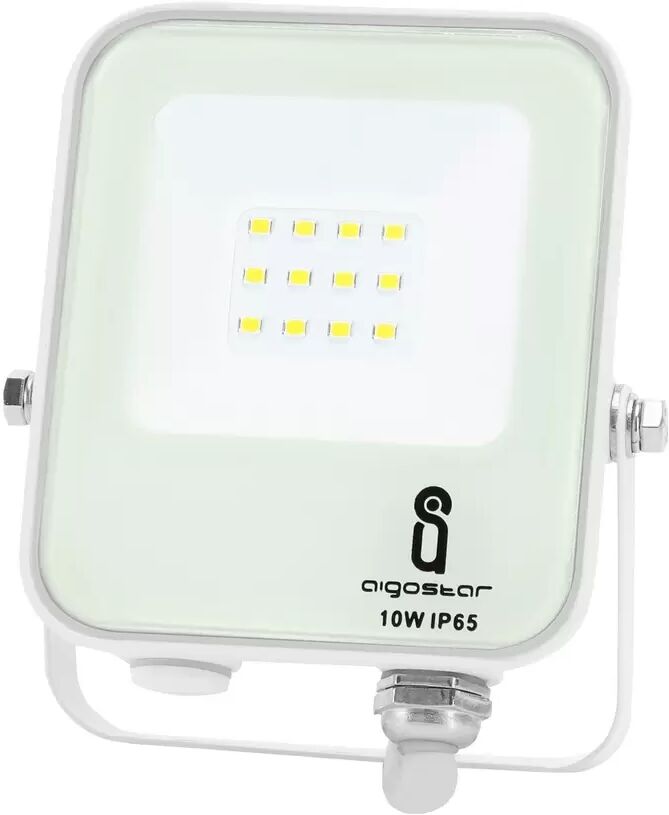 Faro proiettore Led 10W Bianco da esterno IP65 Bianco neutro 4000K Aigostar